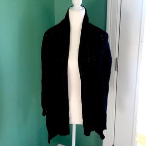 Tiered drape cardigan